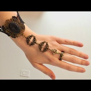 French Gothic Lace Bracelet